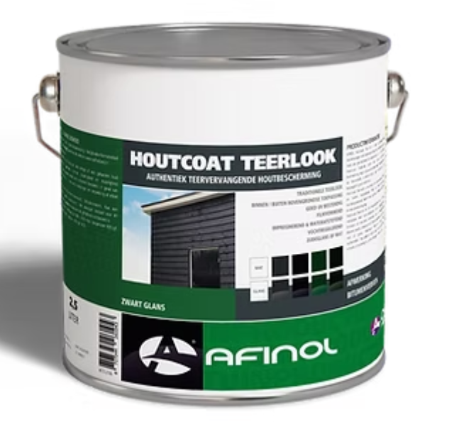 Houtc. teerlook zwart glans 2,5ltr