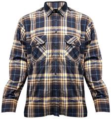 Overhemd flanel ruit navy -7-XL