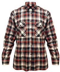 Overhemd flanel ruit navy/red -7-XL