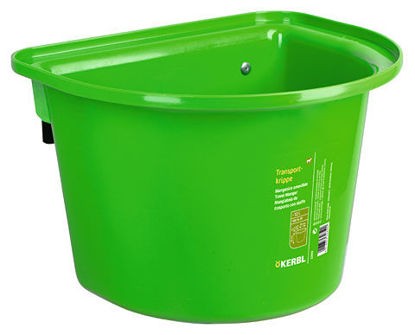 Voerbak halfrond+ophangh.fel-groen 12ltr