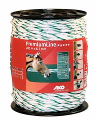Schrikkoord 6,5mm Premium 200mtr wit/groen