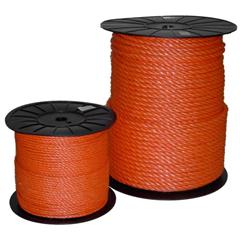 touw, Polyprop oranje touw 10 mm per rol 100mtr