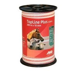 Lint wit/rood 1cmX200mtr TopLine Plus