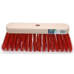 Bezem pvc FSC 29cm, kunstvezel rood MM