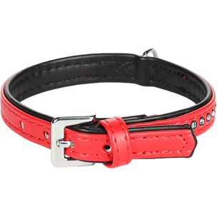 Halsb. Monte Carlo Rood M 22-27cm 14mm