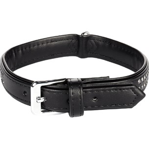 Halsb. Monte Carlo Zwart L/XL 34-39cm 22mm