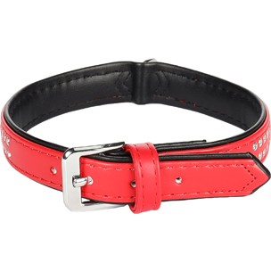 Halsb. Monte Carlo Rood L/XL 34-39cm 22mm