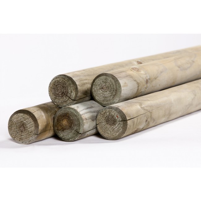 Palen 160 x 8 impr. gefreesd gepunt, gekruind