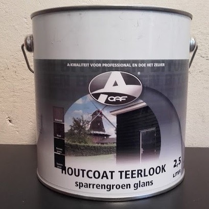 Houtc.Teerlook Spargroen no.4glans 2,5lt