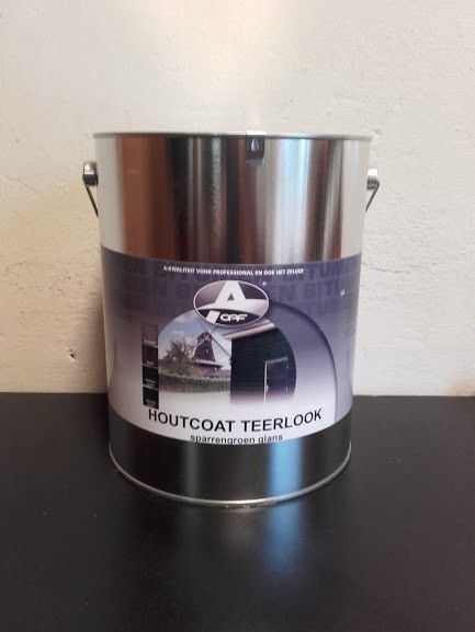 Houtcoat Teerlook glans 5lt Sparrengroen no.4