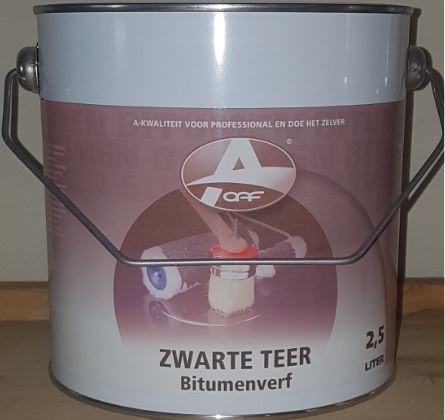Zwarte teer 2,5 ltr.